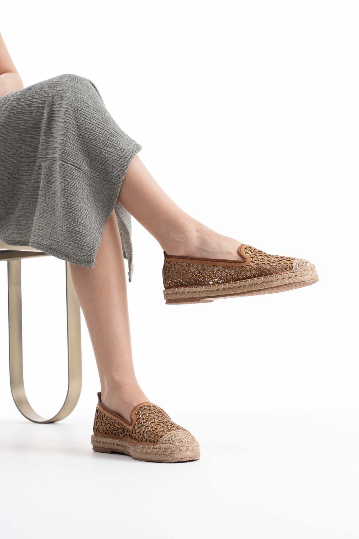 Dune Kadın Taba Espadril Ayakkabı