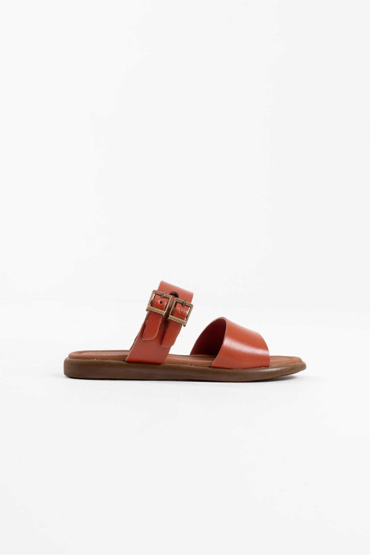 Kares Kiremit Hakiki Deri Terlik