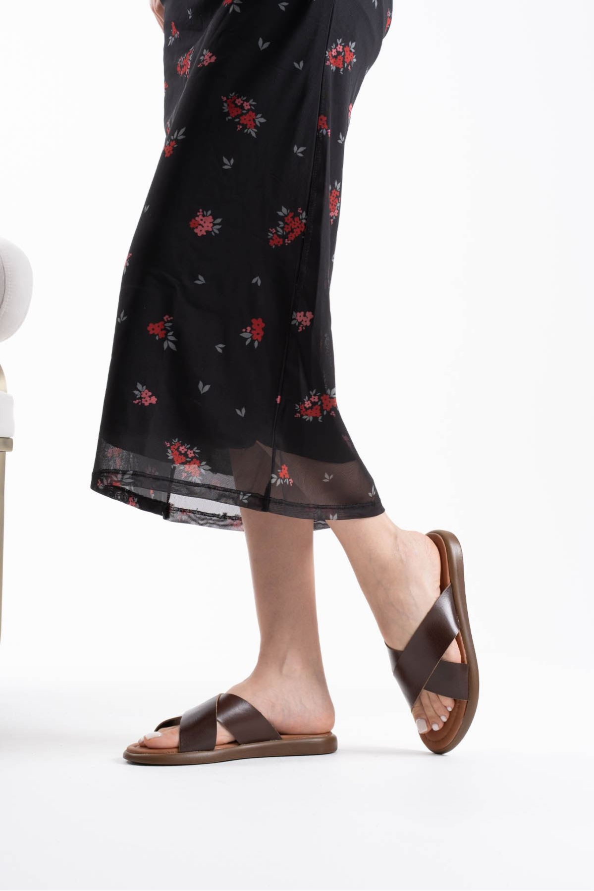 Weasley Acı Kahve Hakiki Deri Terlik