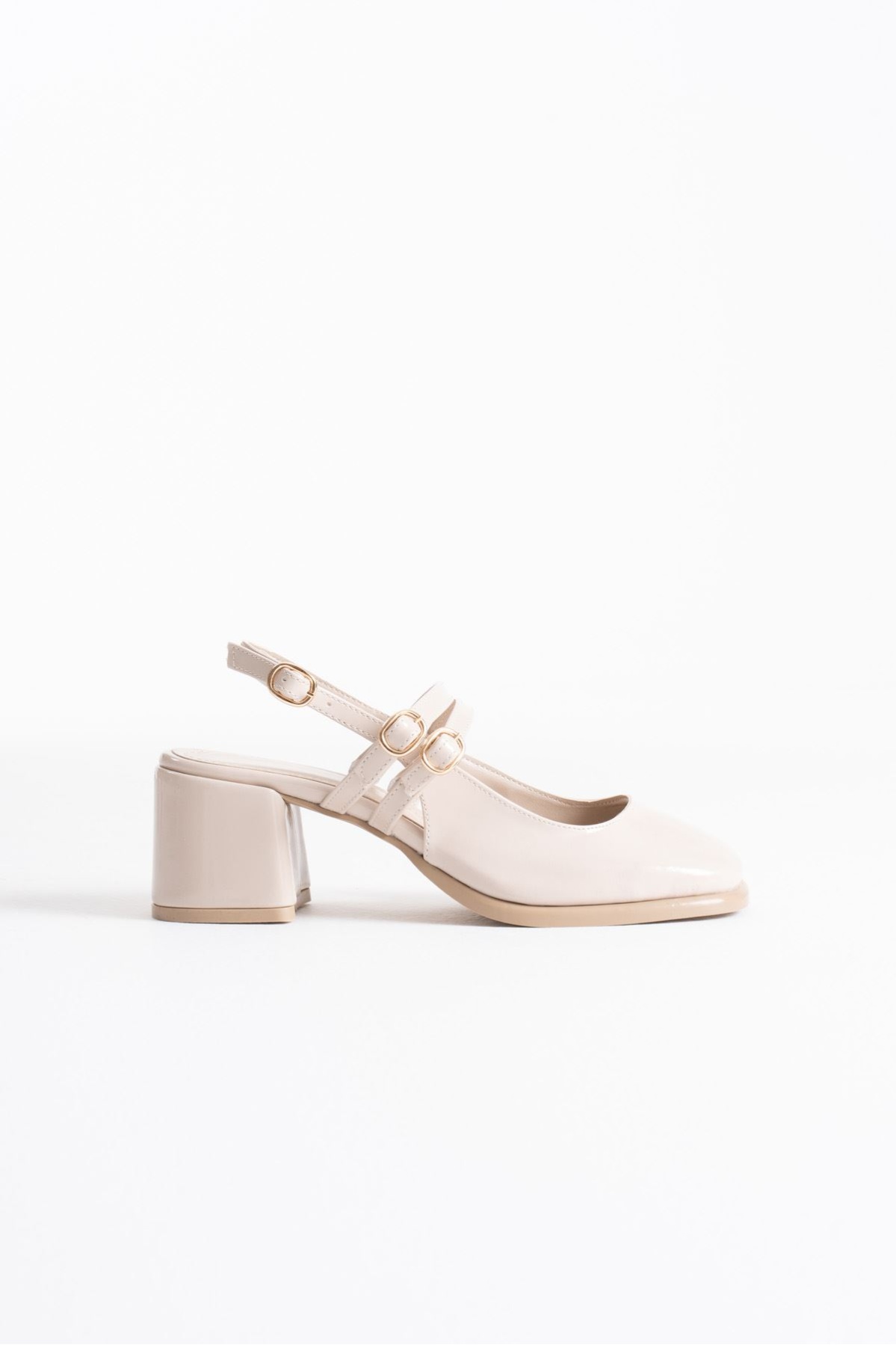 Faye Bej Rugan Kadın Topuklu Ayakkabı