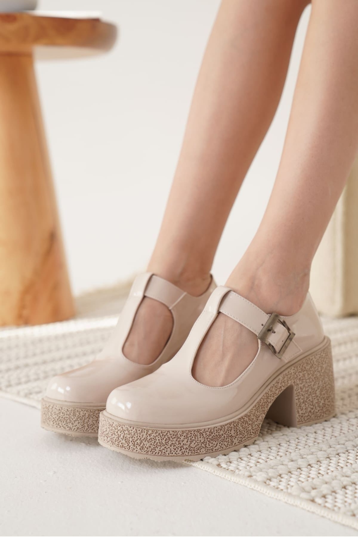 Mathilda Kadın Bej Rugan Günlük Ayakkabı