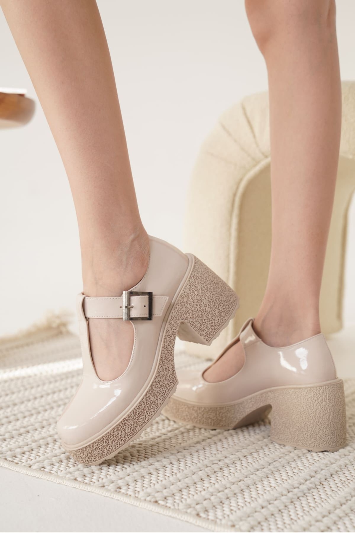 Mathilda Kadın Bej Rugan Günlük Ayakkabı