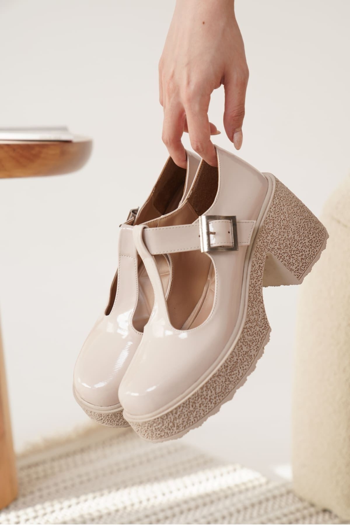 Mathilda Kadın Bej Rugan Günlük Ayakkabı