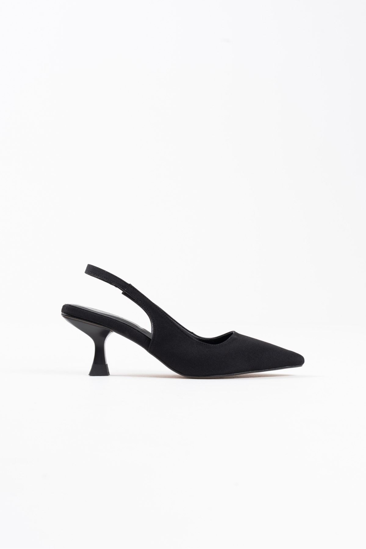 Angelica Kadın Siyah Saten Topuklu Ayakkabı