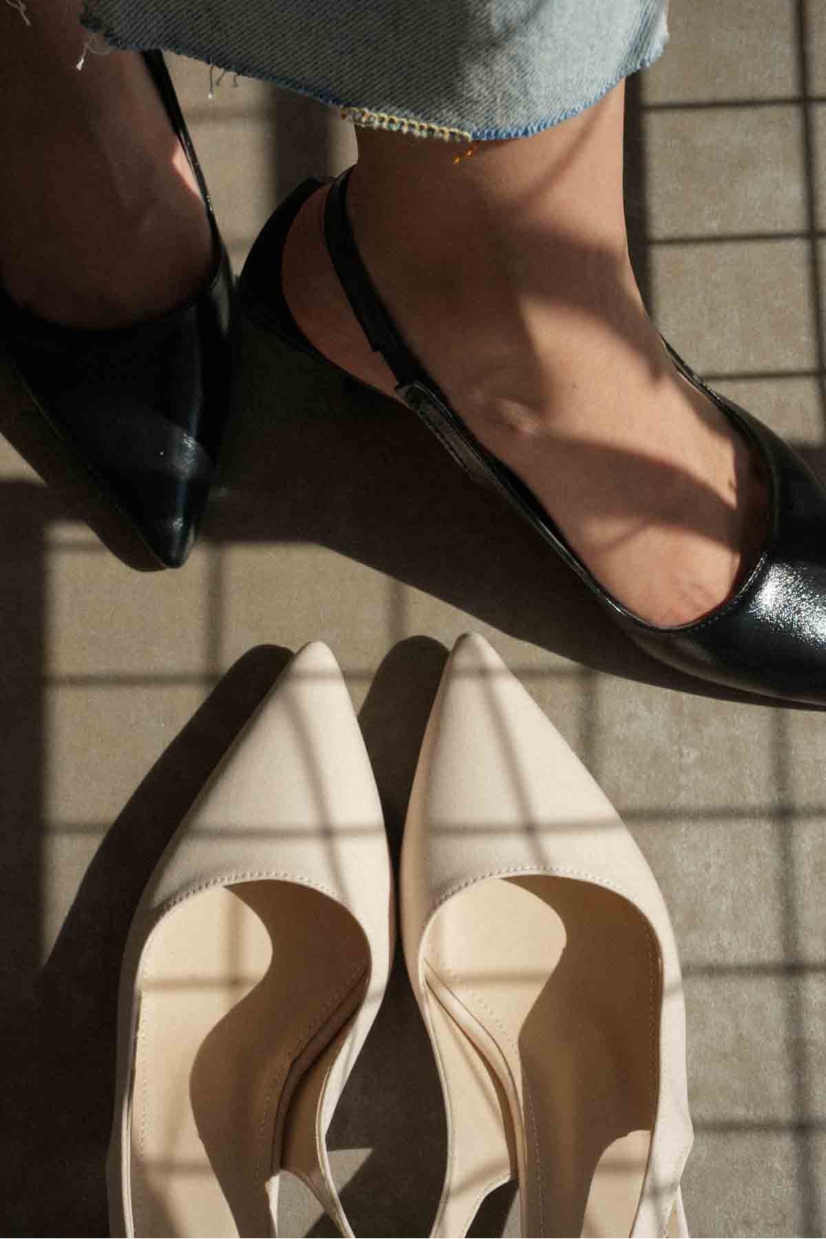 Angelica Kadın Bej Saten Topuklu Ayakkabı