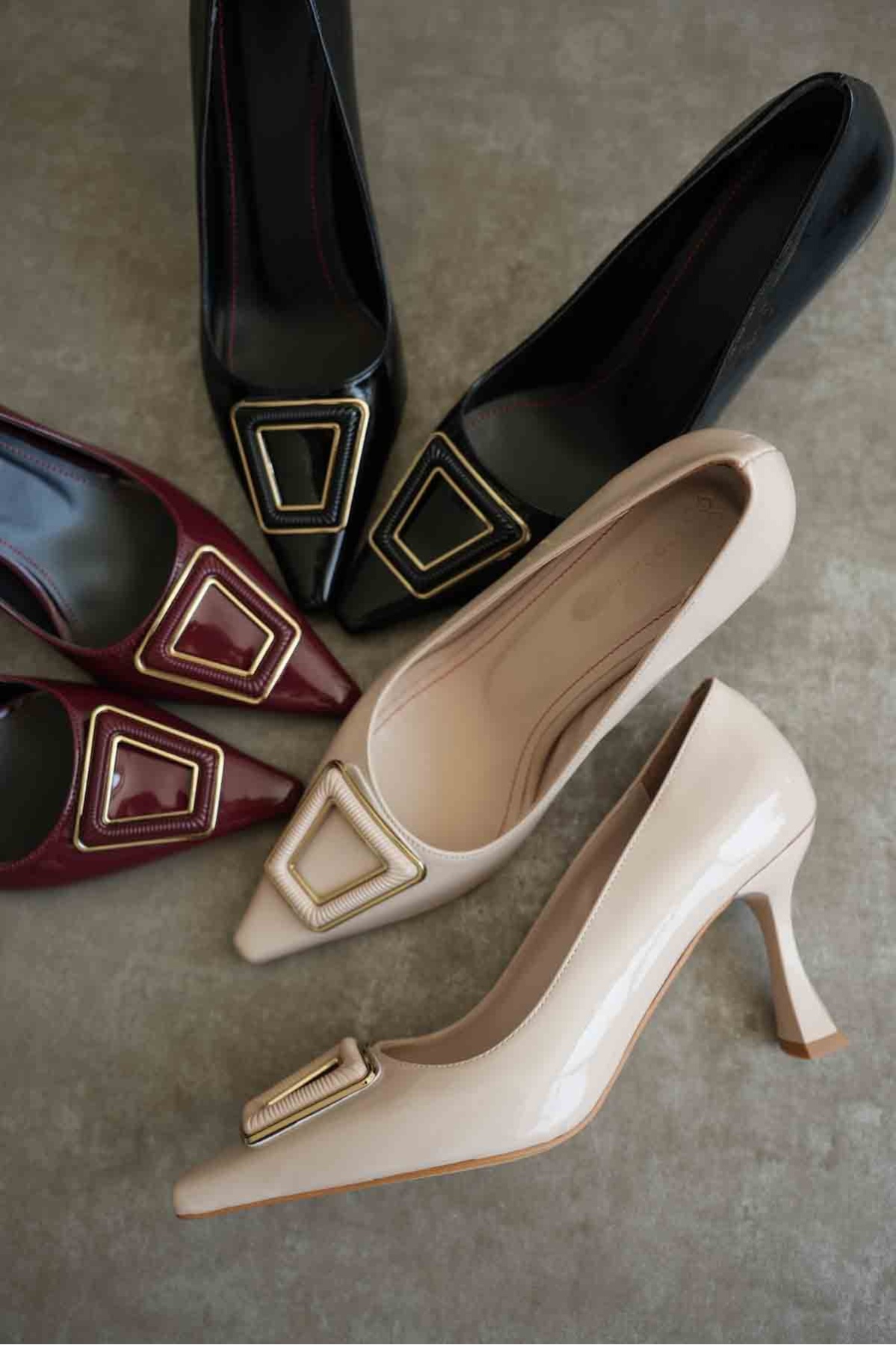 Nora Kadın Siyah Rugan Ayakkabı