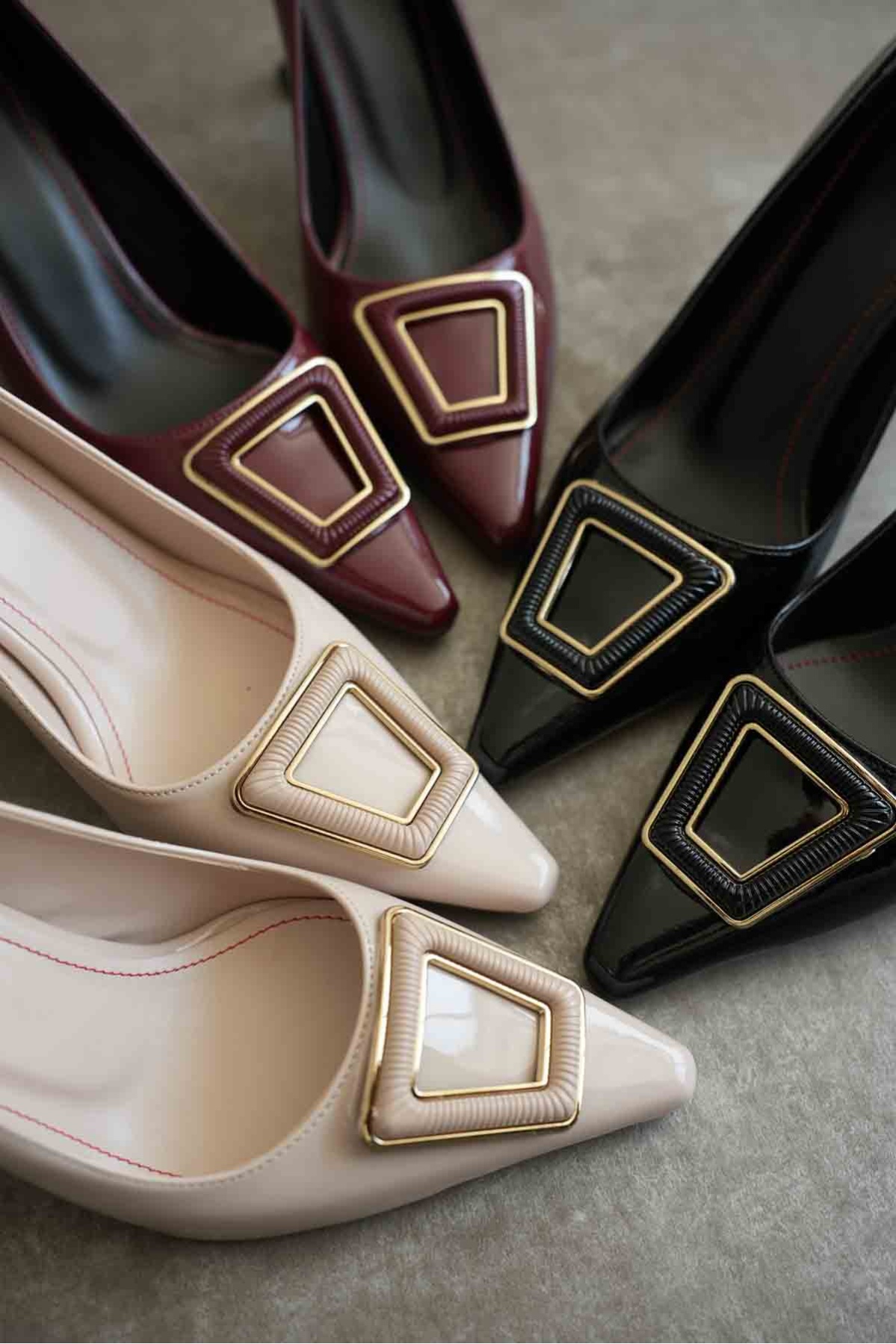 Nora Kadın Siyah Rugan Ayakkabı