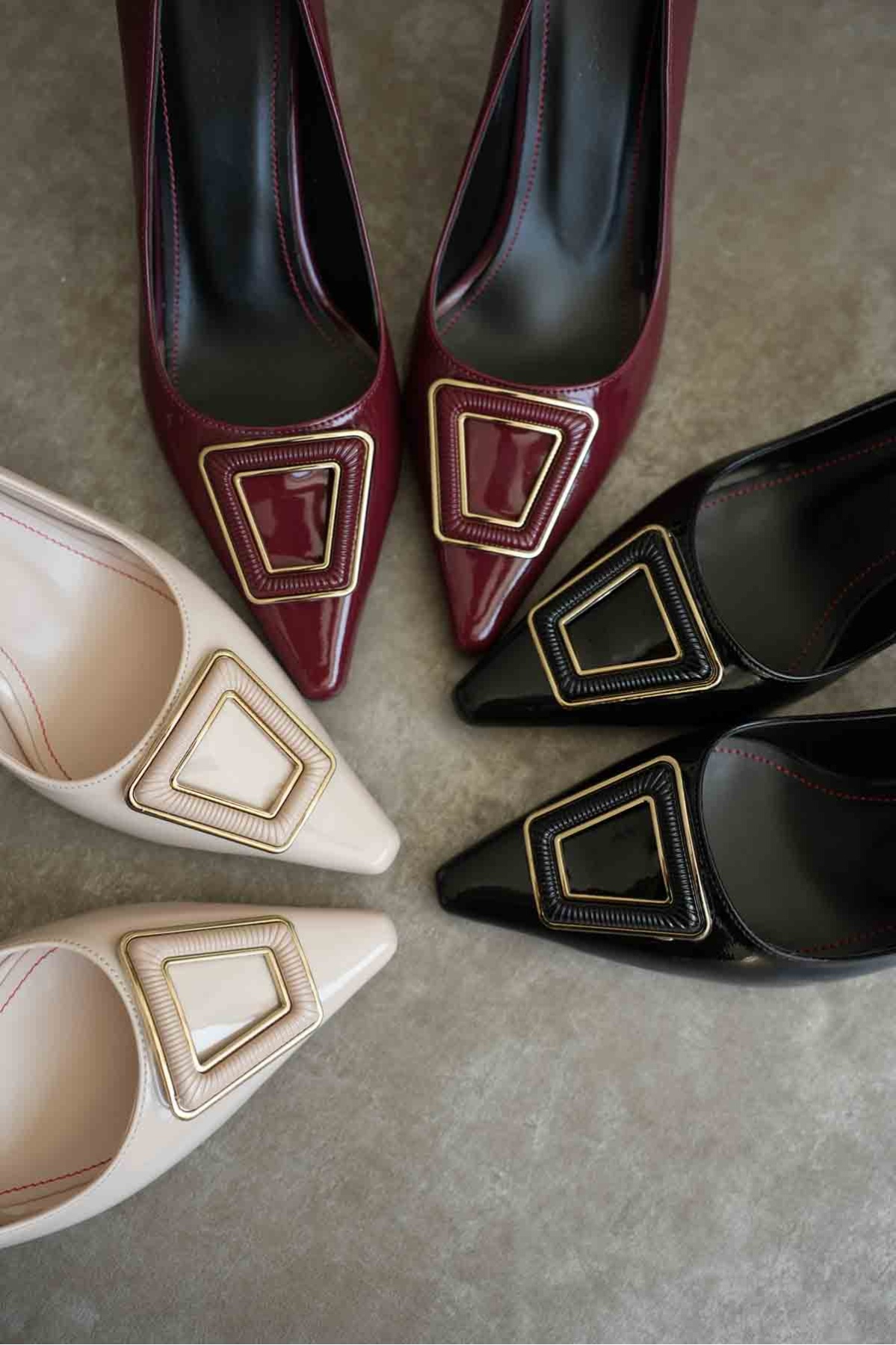 Nora Kadın Siyah Rugan Ayakkabı