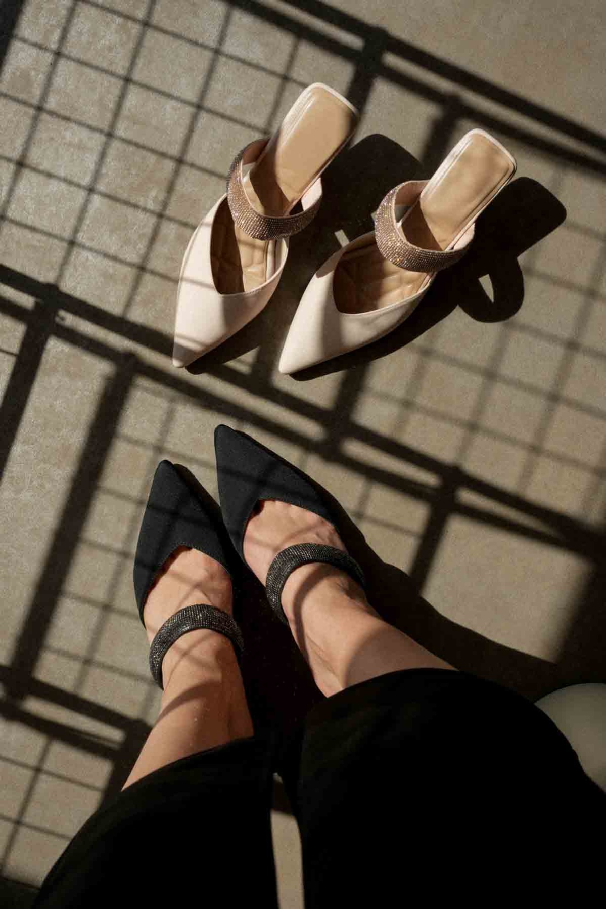 Nina Topuklu Siyah Kadın Terlik