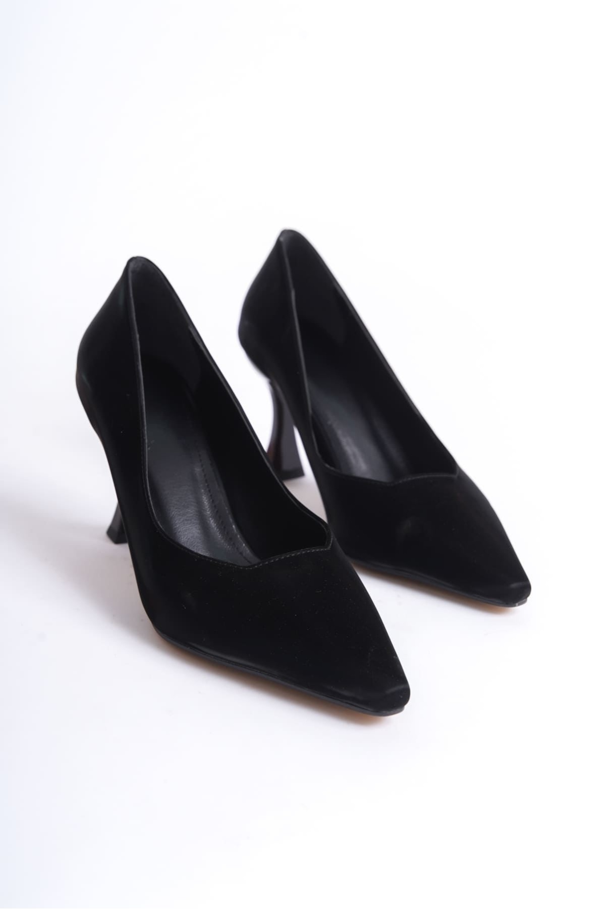 Cordelia Kadın Siyah Saten Stiletto