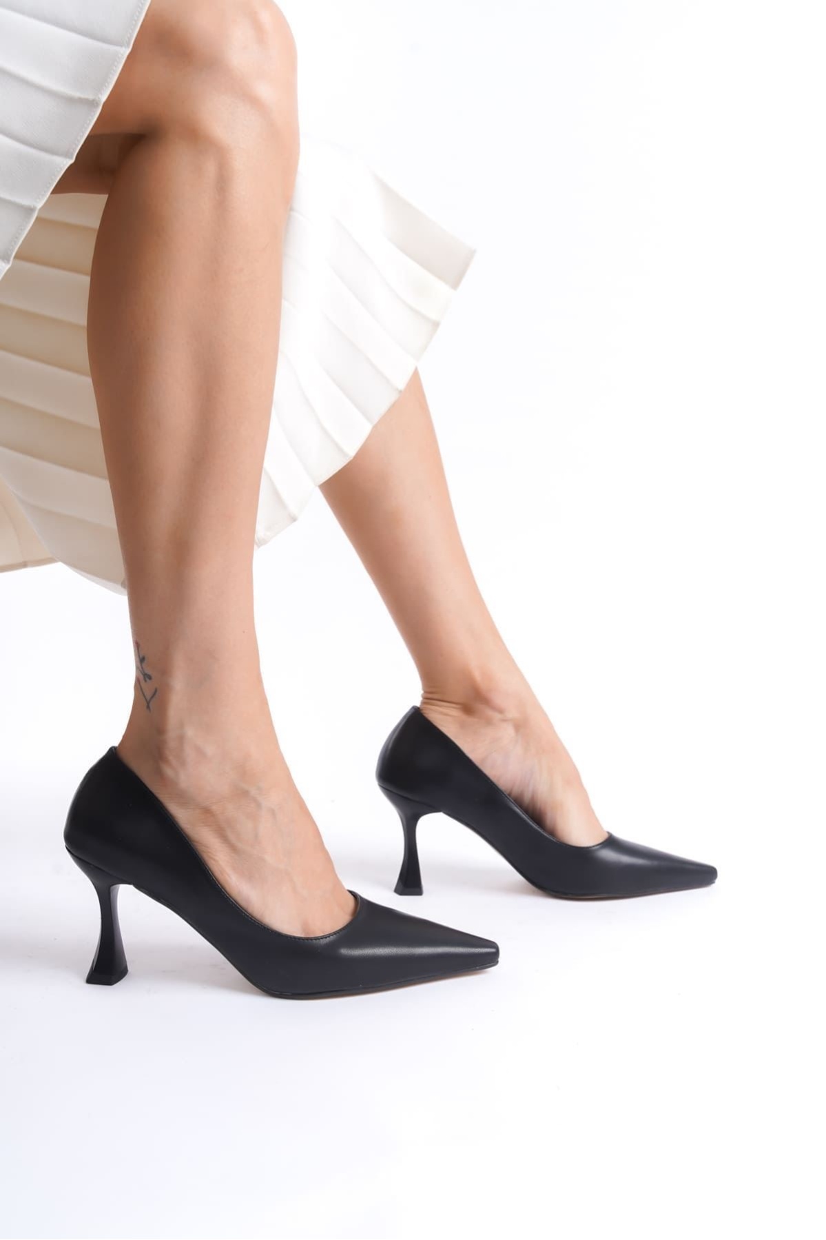 Cordelia Kadın Mat Siyah Stiletto