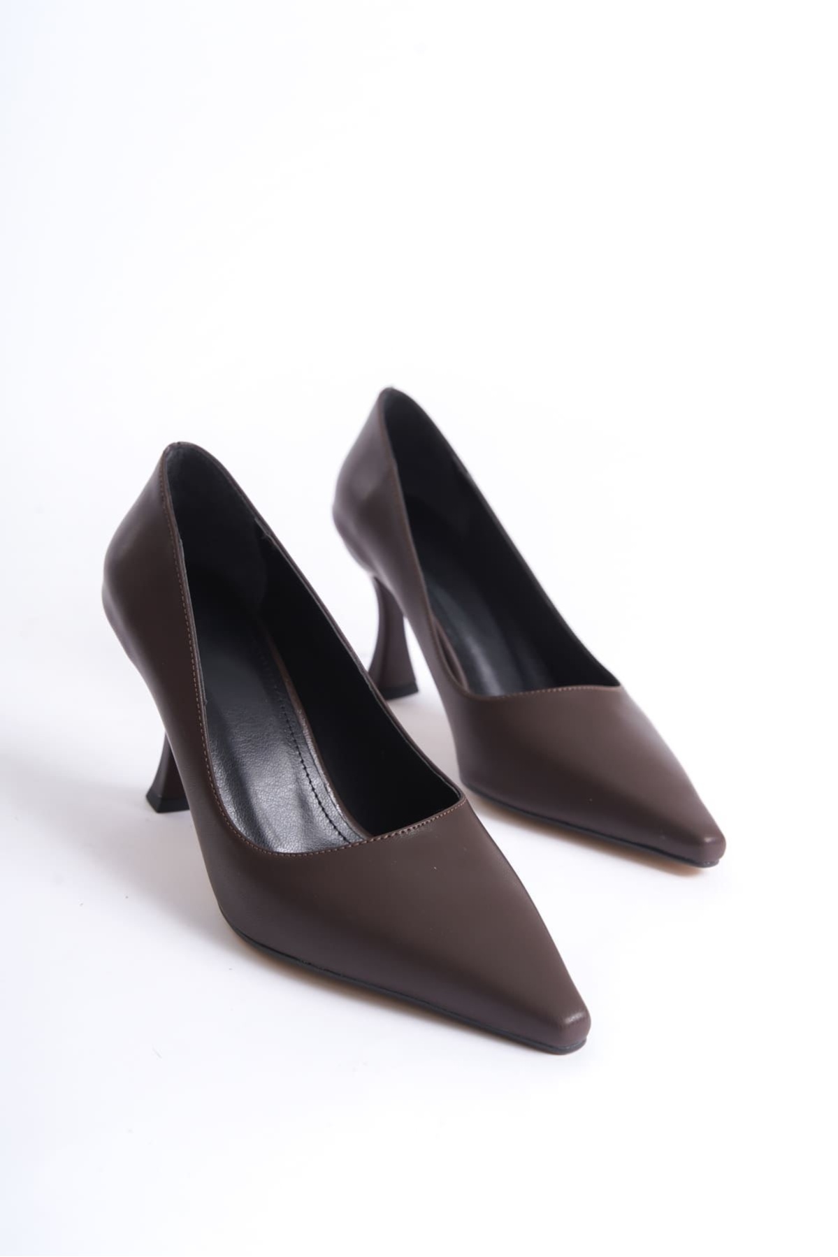 Cordelia Kadın Mat Acı Kahve Stiletto