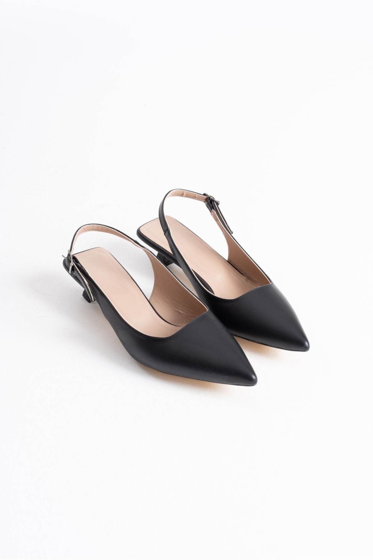 Maried Siyah Cilt Kadın Ayakkabı