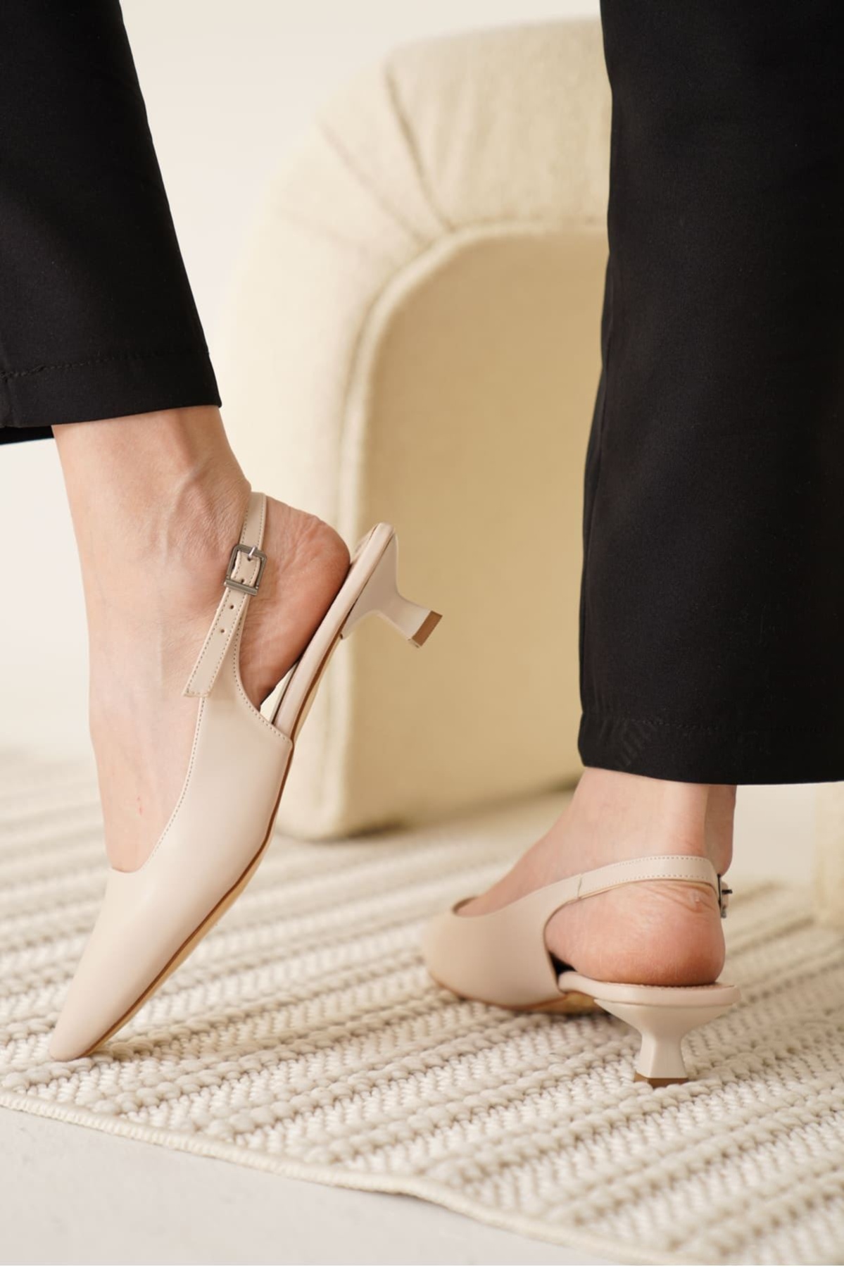 Maried Bej Cilt Kadın Ayakkabı