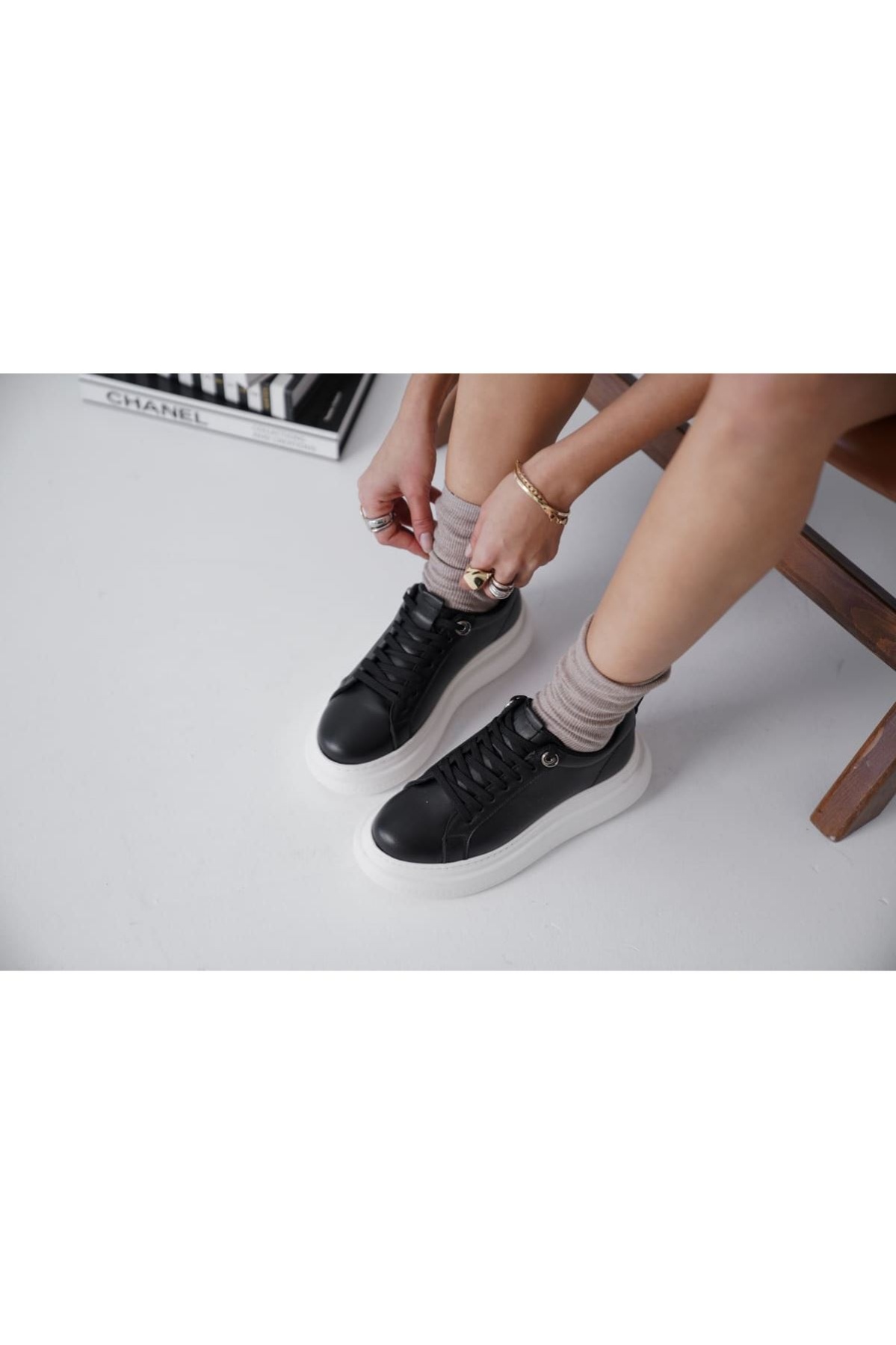 Freya Siyah Kadın Spor Ayakkabı