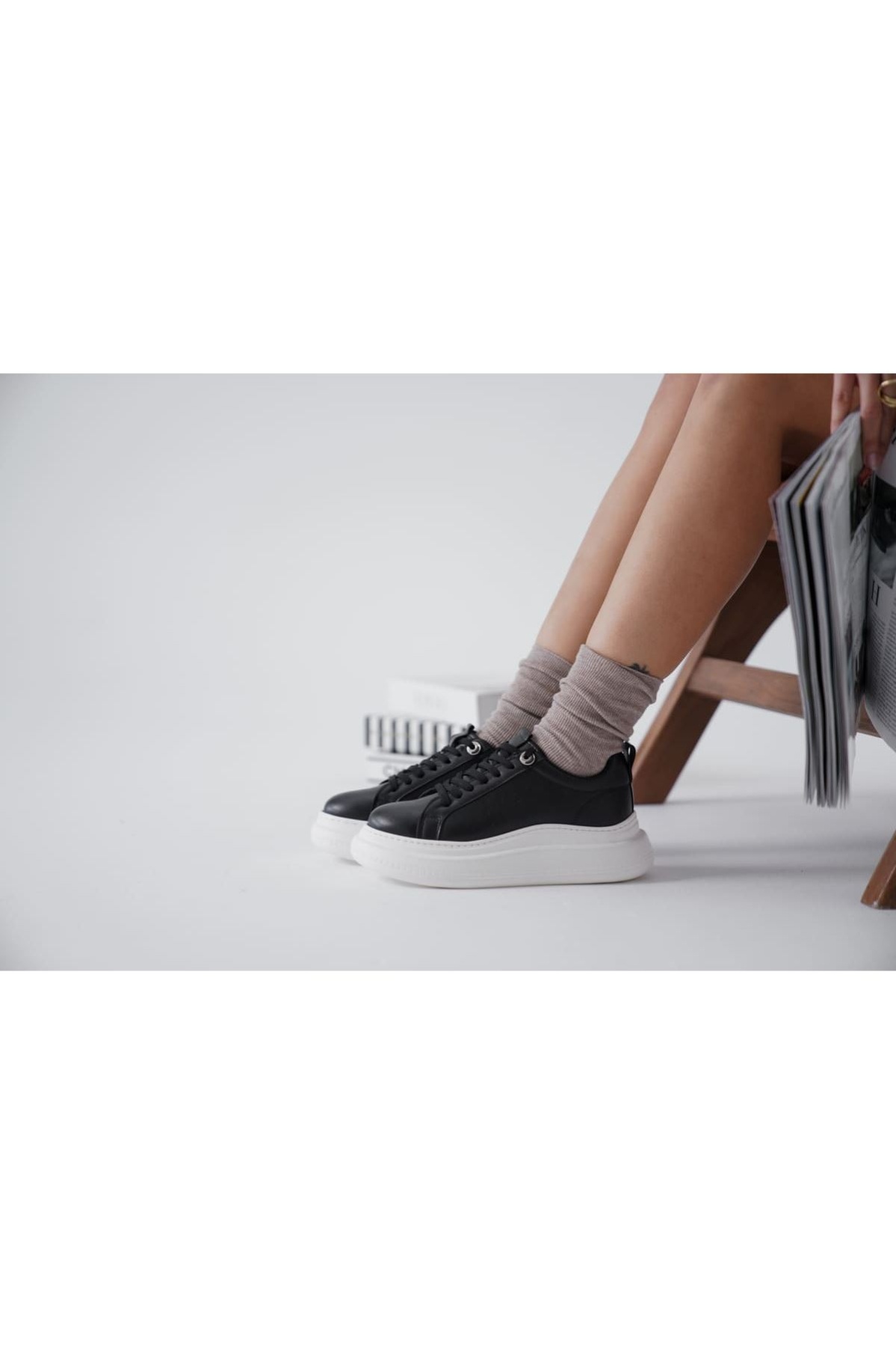 Freya Siyah Kadın Spor Ayakkabı