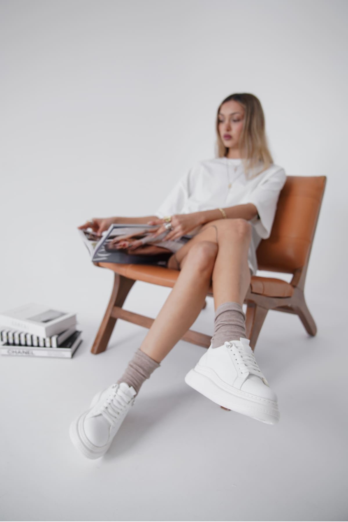 Freya Beyaz Kadın Spor Ayakkabı