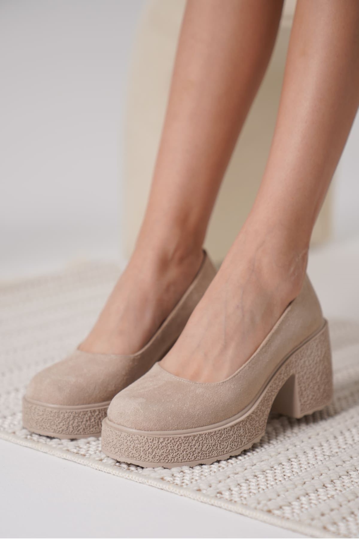 Talya Kadın Bej Süet Günlük Ayakkabı