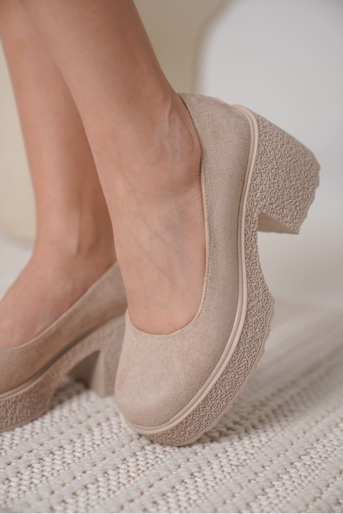 Talya Kadın Bej Süet Günlük Ayakkabı