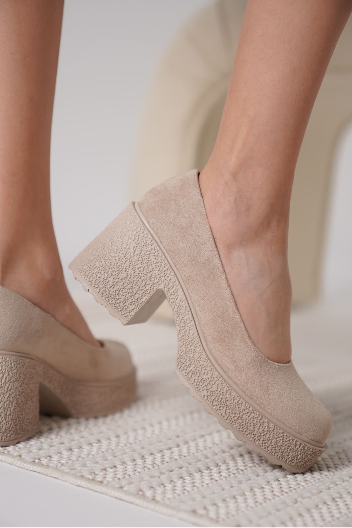 Talya Kadın Bej Süet Günlük Ayakkabı