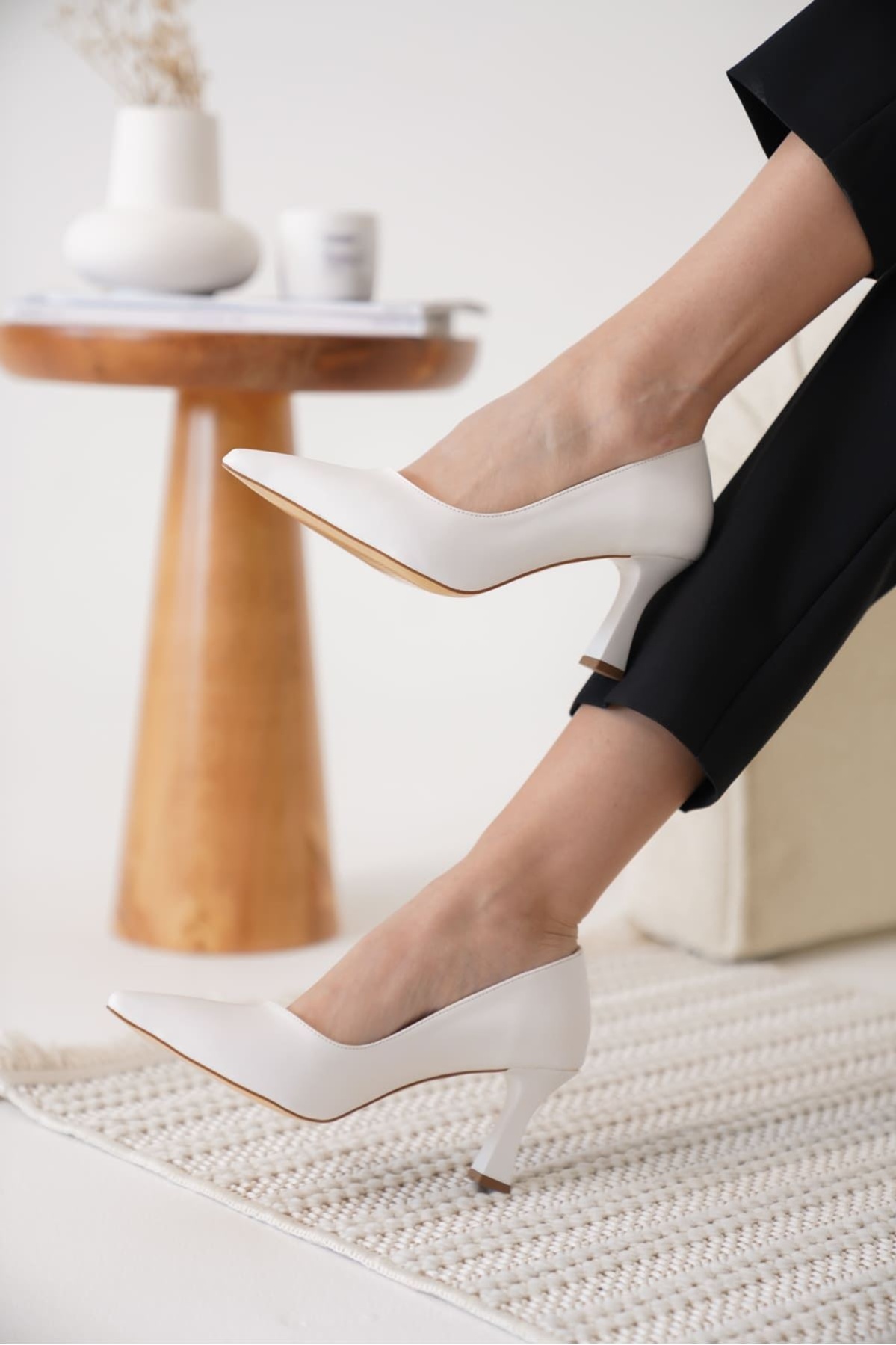 Alexandra Kadın Beyaz Stiletto