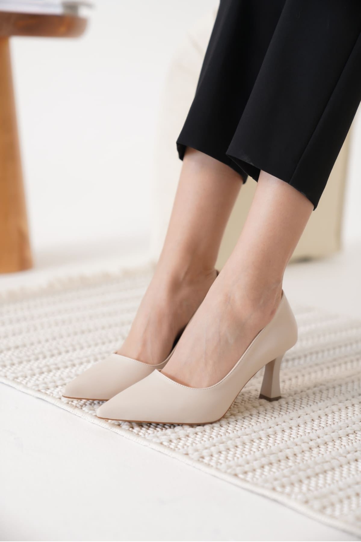 Alexandra Kadın Bej Stiletto