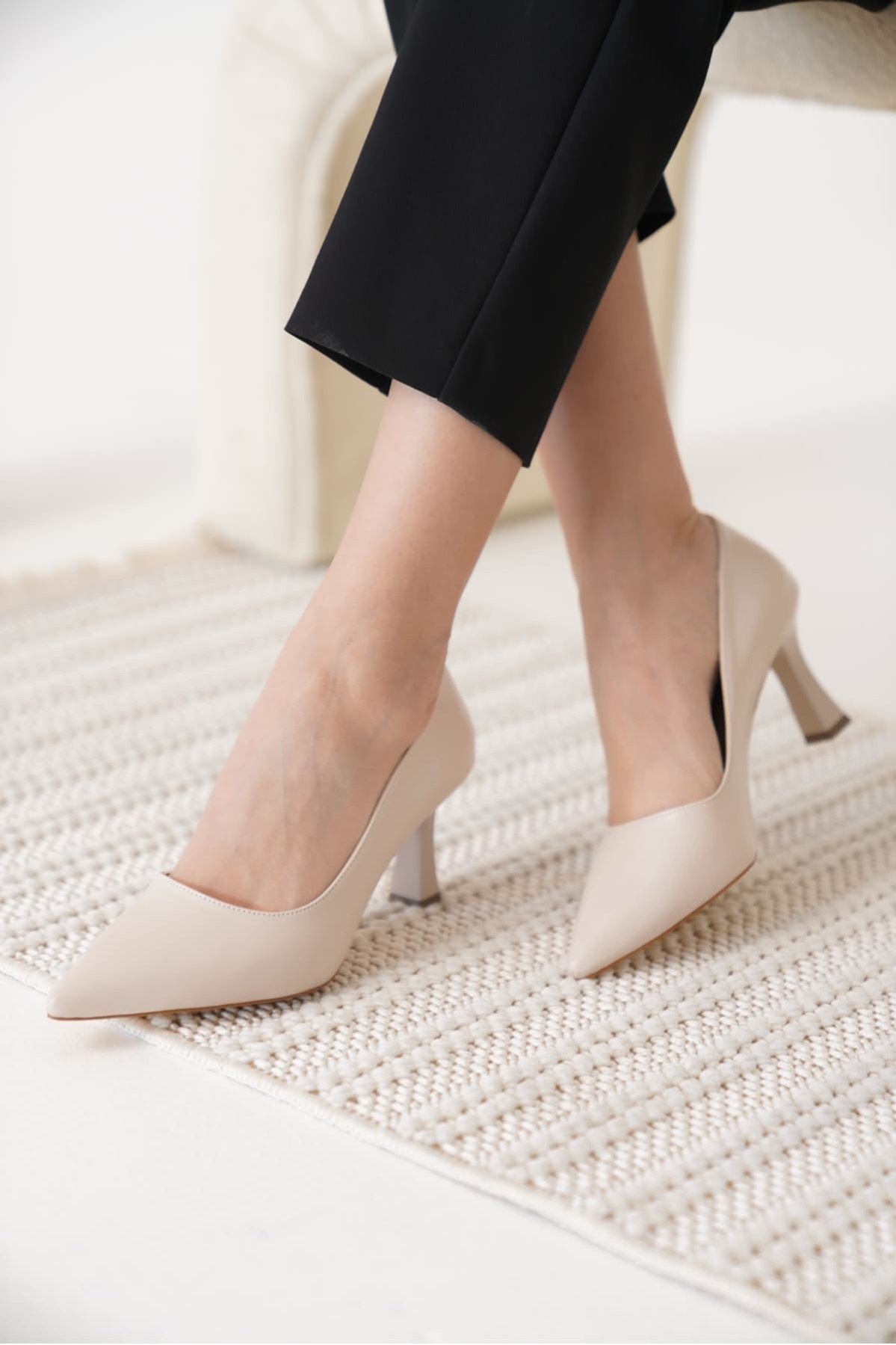 Alexandra Kadın Bej Stiletto