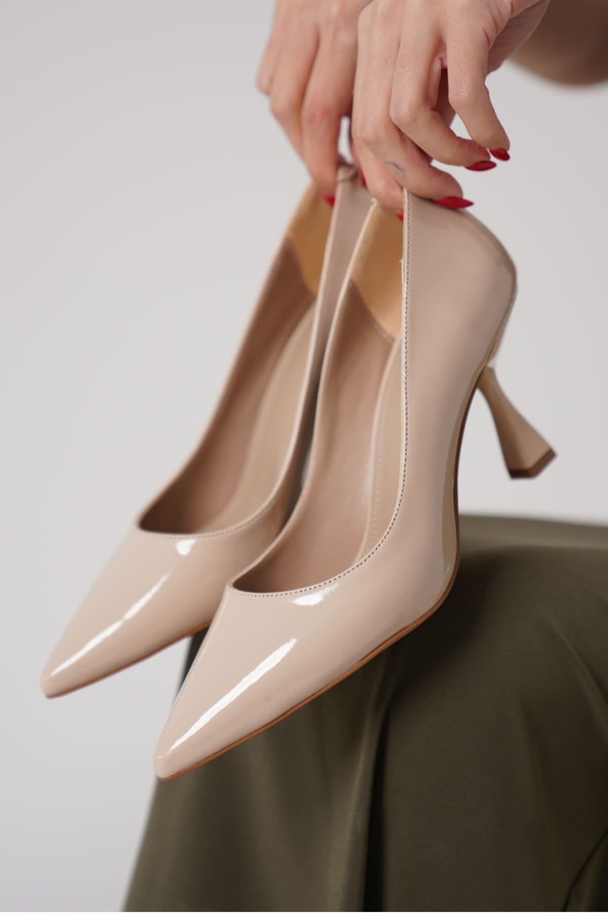 Monica Nude Rugan Kadın Stiletto