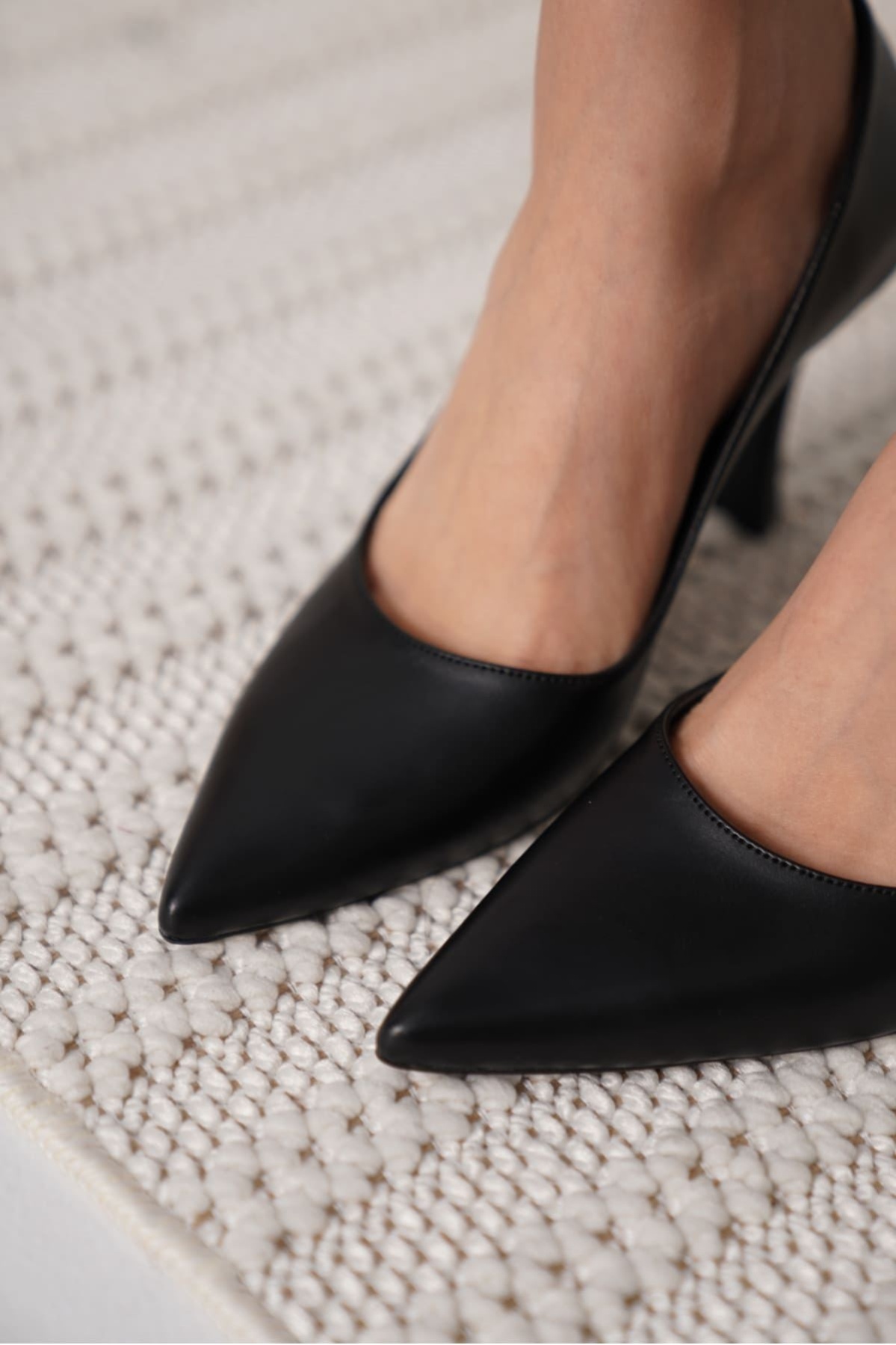 Blade Mat Siyah Kadın Stiletto