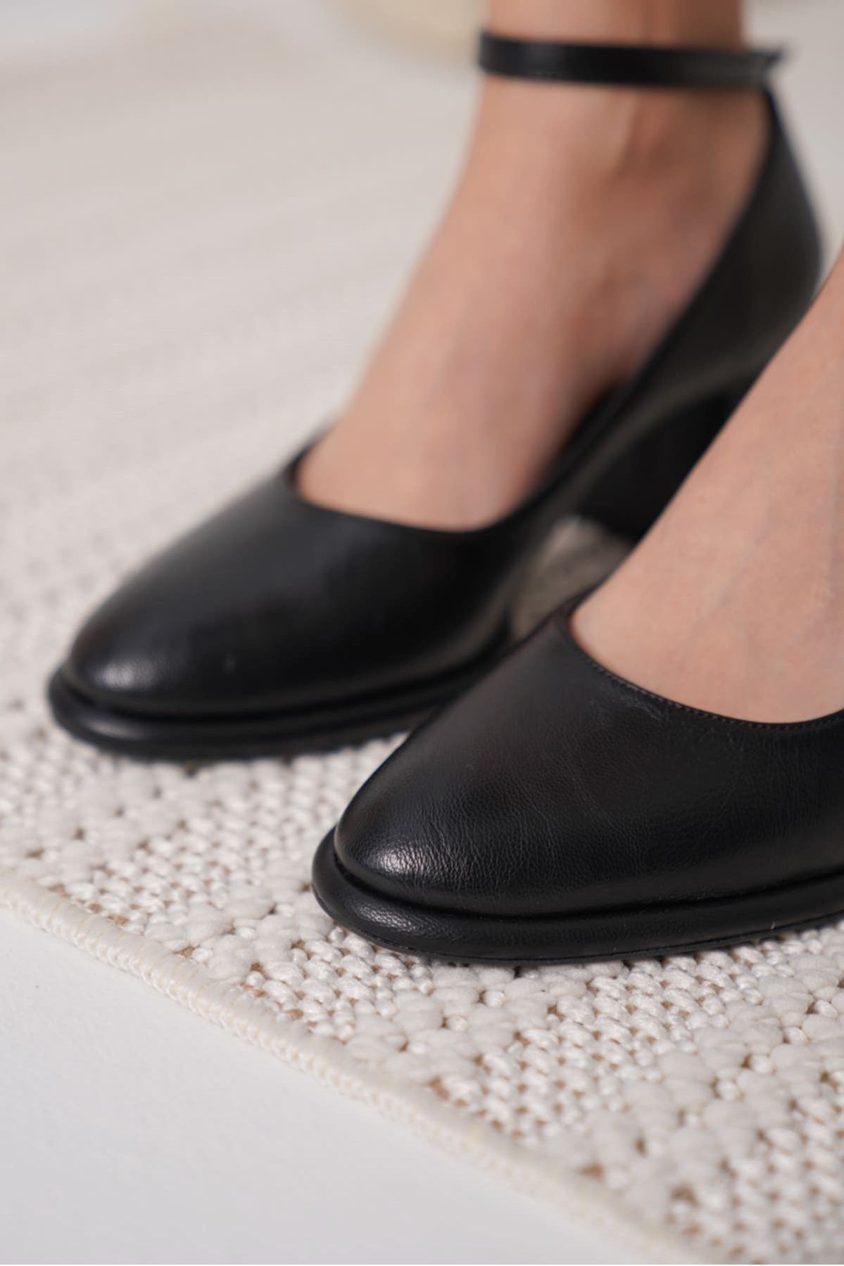 Josephine Kadın Mat Siyah Topuklu Ayakkabı