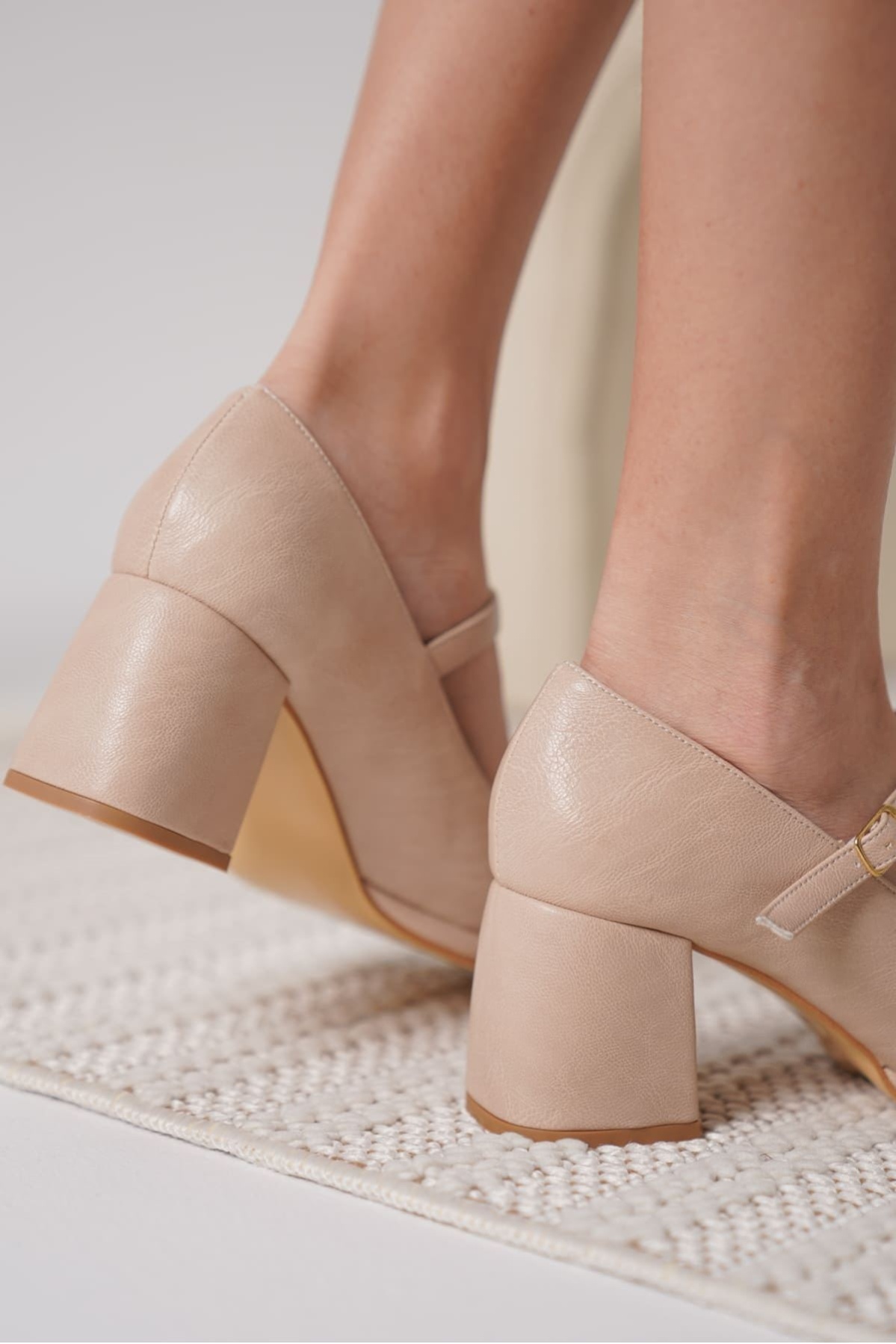 Slay Nude Cilt Kadın Topuklu Ayakkabı