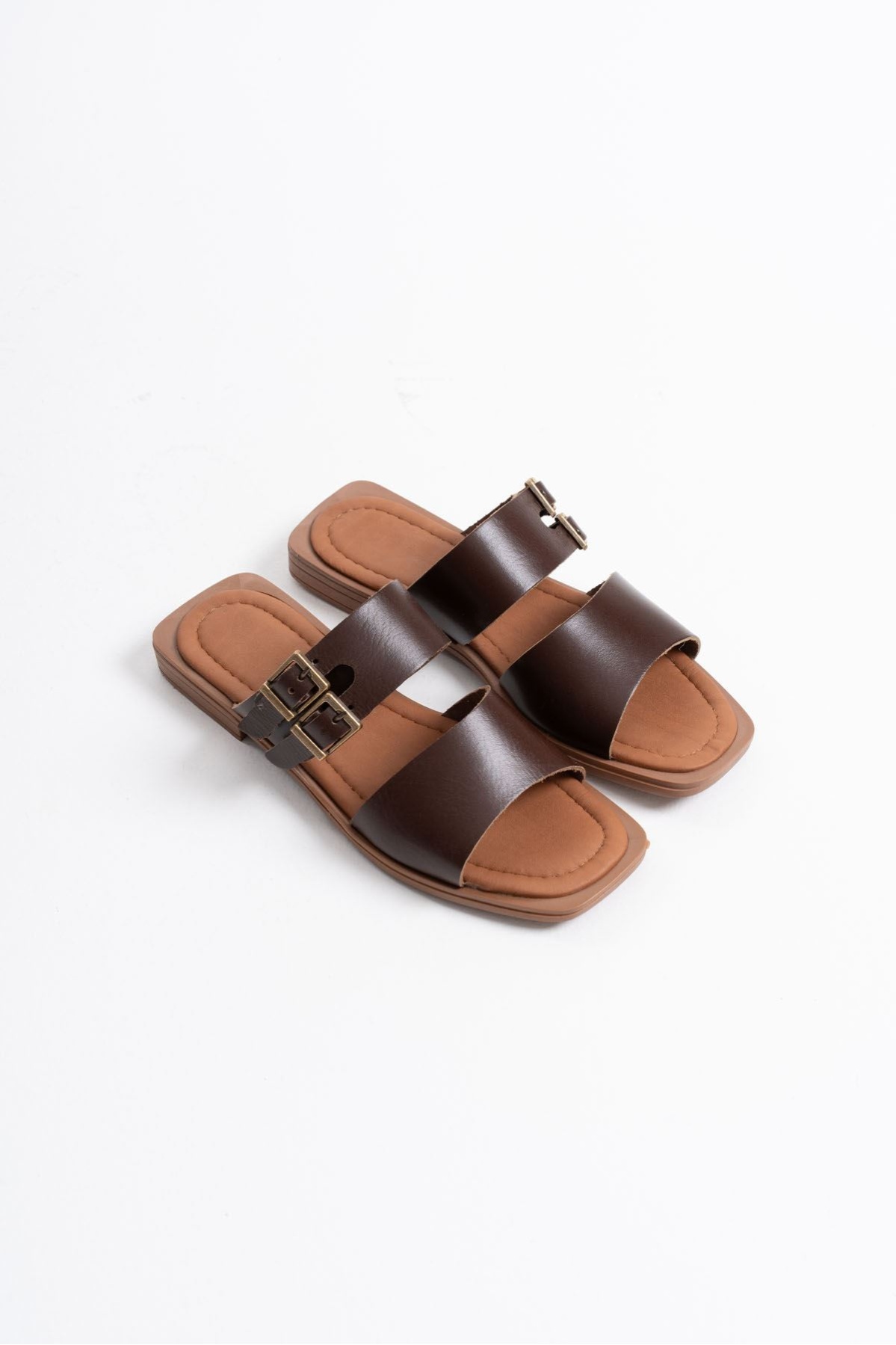 Alessi Acı Kahve Hakiki Deri Terlik