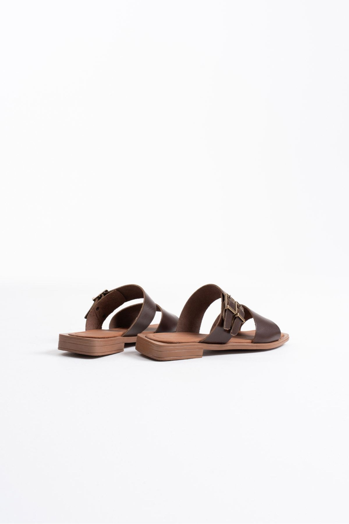 Alessi Acı Kahve Hakiki Deri Terlik