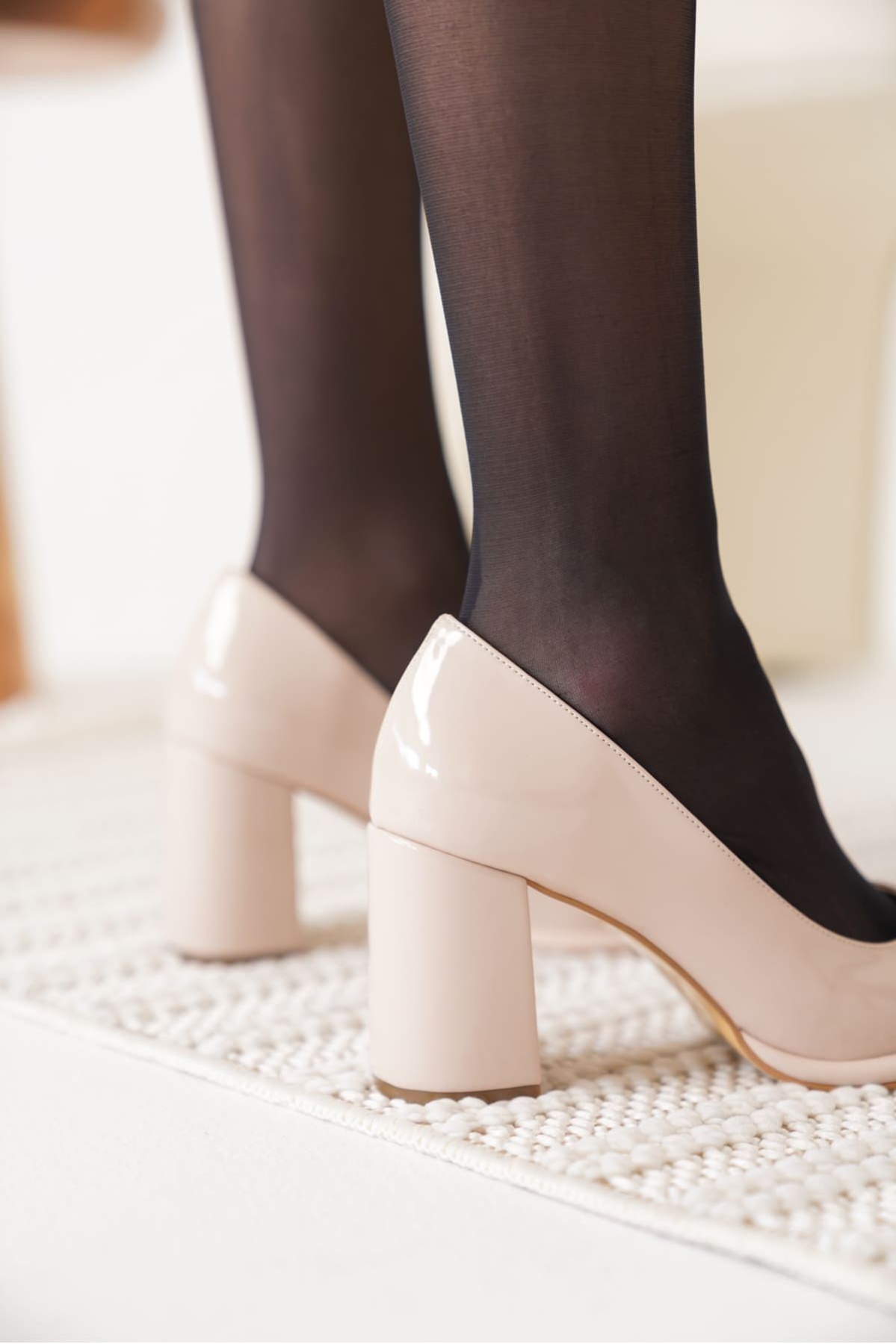 Pensy Bej Rugan Kadın Topuklu Ayakkabı