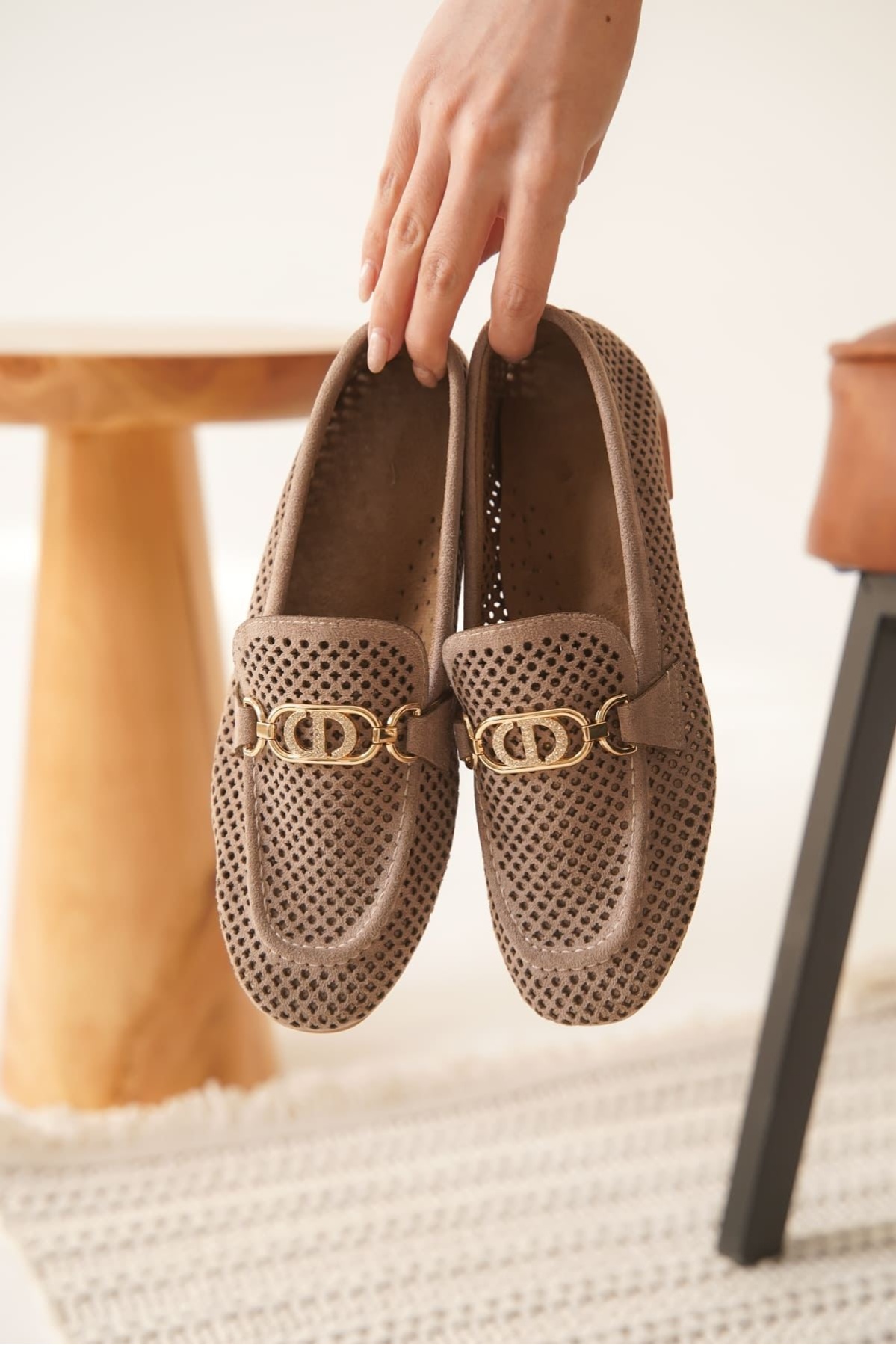 Sally Kadın Süet Vizon Günlük Ayakkabı