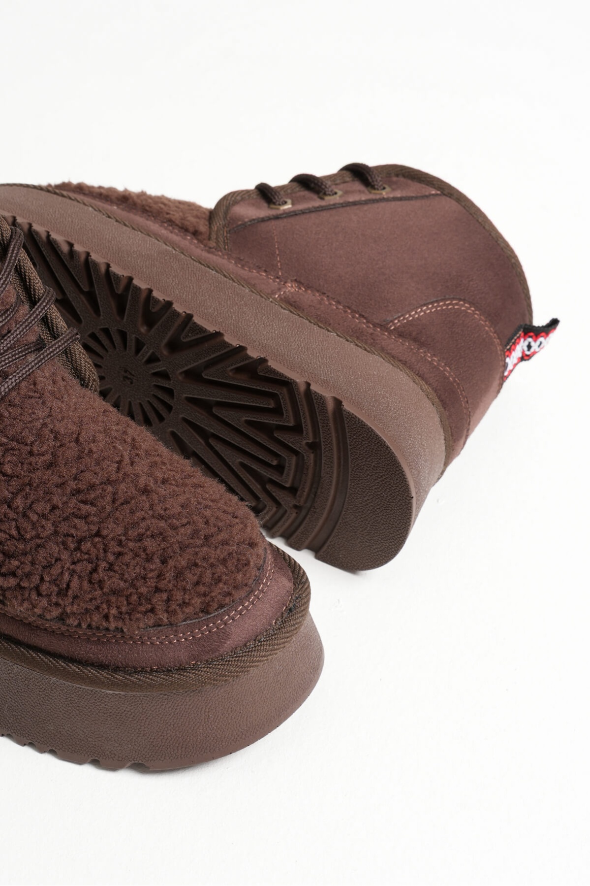 Loana Kadın Kürklü Acı Kahve Kışlık Kalın Tabanlı Bot