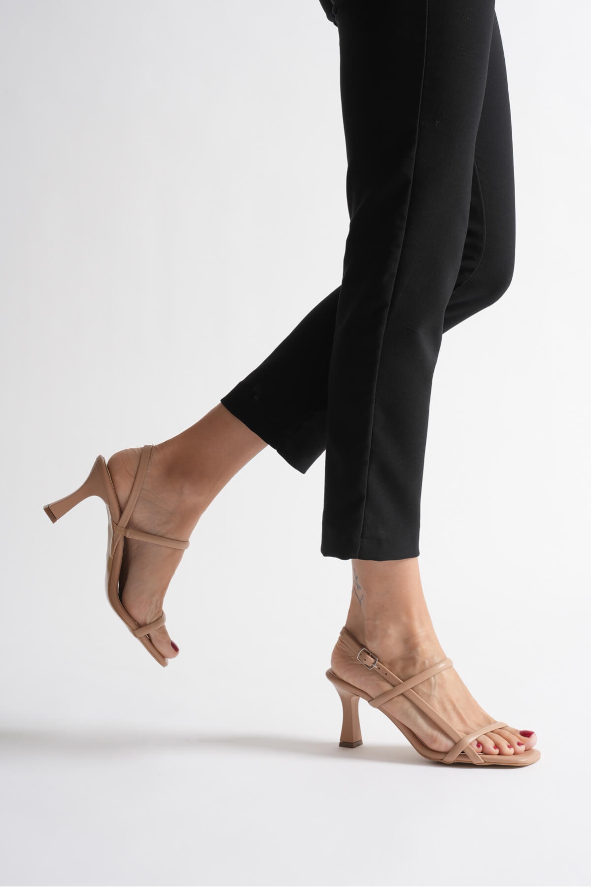 Monya Kadın Nude Topuklu Sandalet