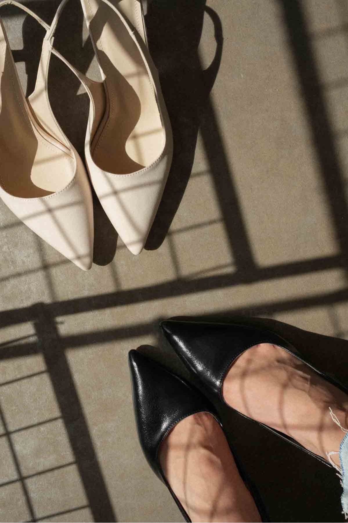 Angelica Kadın Bej Saten Topuklu Ayakkabı