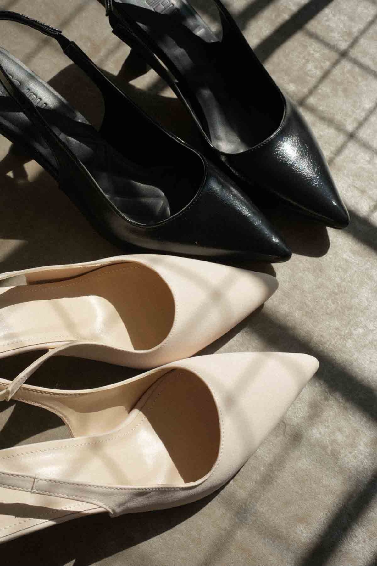 Angelica Kadın Bej Saten Topuklu Ayakkabı