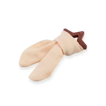 Silikon Diş Kaşıyıcılı Müslin Önlük 736 Somon