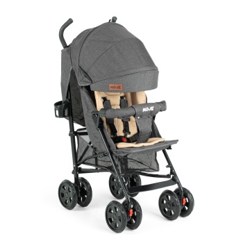 Strong Baston Bebek Arabası Antrasit Siyah