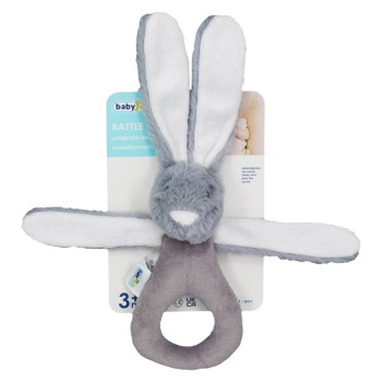  Tutmalı Peluş Mini Tavşan 842 Gri