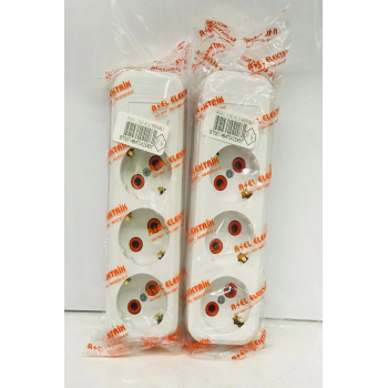 3 Lü Klemensli Kablososuz Priz Royaleks-12463