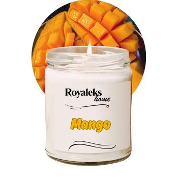 Doğal Özel Seri Kokulu Dekoratif Kavanoz Mum 210 cc - Mango Esansı - RYL