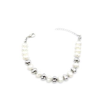 İnci Bileklik - Gümüş