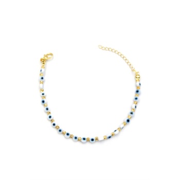 Nazar Boncuk  Bileklik - Beyaz