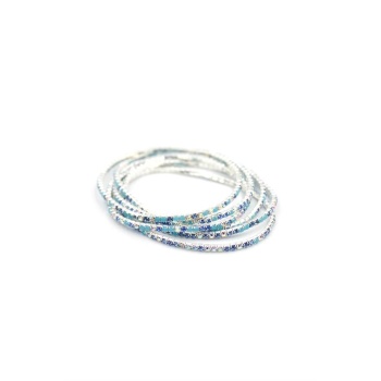 6lı Lastikli Bileklik - Mavi