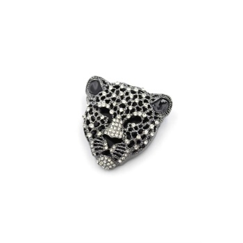 Leopar Broş - Siyah