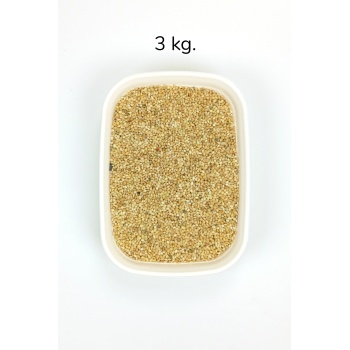 Muhabbet ve Tüm Egzotik Kuşlar İçin Doğal Taze Tane Sarı Darı - 3 kg