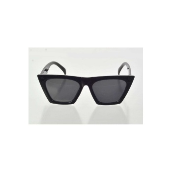 Siyah Çerçeve Cat Eye Kadın Güneş Gözlüğü - Moda Gözlük